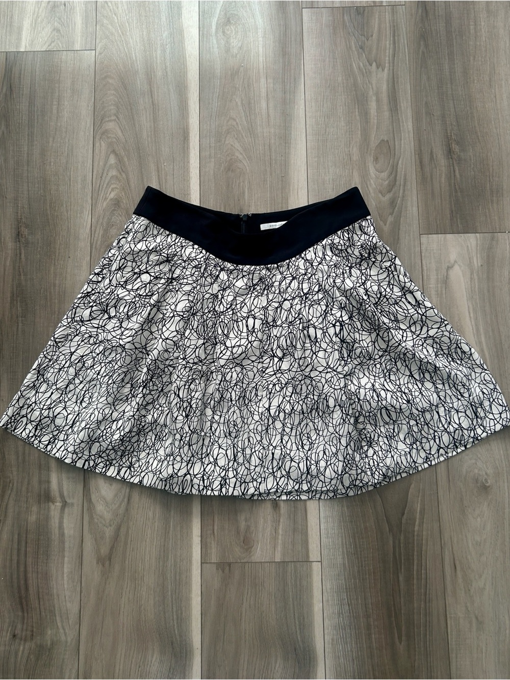 Diane von Furstenberg DVF Silk Abstract Print Mini Skirt Size 8